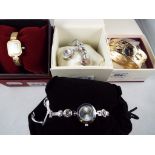 Four Lady's evening wrist watches, to include Nouveau, Jane Shilton and two further watches,