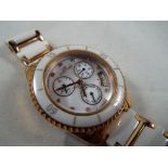 A Lady's good quality wristwatch marked Klaus-Kobec with multiple dials to a Mother of Pearl face,