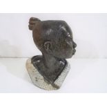 A hardstone tribal art carving,