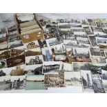 Deltiology - approx 500 mainly early period UK topographical postcards to include real photos,