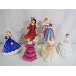 Royal Doulton - six Royal Doulton lady figurines comprising HN3375, HN3644, HN3447, HN3316,