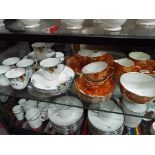A quantity of Shelley china comprising six plates, six cups,