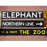 London Underground railwayana - three adhesive vinyl / paper signs / decals 'Northern Line',