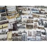 Deltiology - in excess of 500 early - mid period UK topographical postcards featuring street scenes,