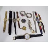 A box, containing fifteen wrist watches to include Tommy Hilfiger, Avia, Zeon, Ricardo,
