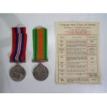A World War II (WW2) medal pair comprising the French Medal,