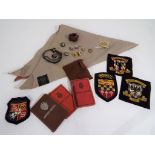 Scouts - a collection of vintage Scout related ephemera to include pin badges, pips,