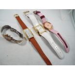 Four Lady's wristwatches, to include marked to the dial KOMONA, Guess and similar [4].