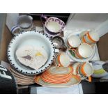 A good mixed lot ceramics to include Wed