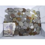 A collection of UK and foreign coins. Th