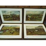 Four framed and glazed prints after C Turner,