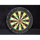 Darts - a Nodor darts board with wired sections and numbers,