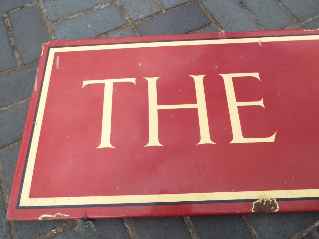 Enamelled sign - an enamelled pub sign advertising The Old Crown, - Image 2 of 5