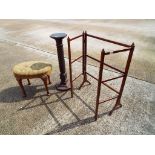 A mahogany clothes horse,