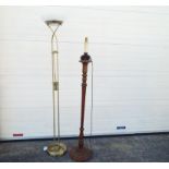 Two standard lamps and one other,