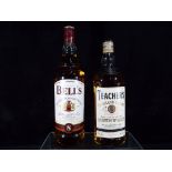 Bell's 8 year old blended Scotch whisky 1 litre/40% ABV and Teacher's Highland Cream 70cl/40% ABV