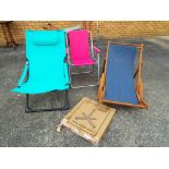 A collection of garden furniture