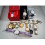 A collection of wrist watches and modern pocket watches to include Sekonda, Constant, Limit,