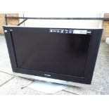 A Panasonic LCD flat screen television model number TX32LXD600