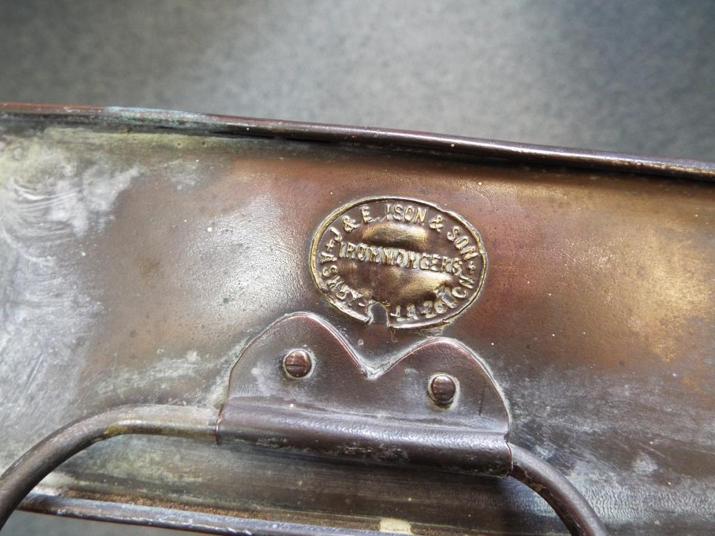 Rolls Royce - an early brass and copper foot warmer, - Image 3 of 3