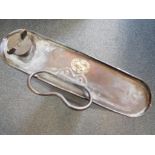 Rolls Royce - an early brass and copper foot warmer,