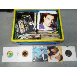 A large quantity of 45 RPM vinyl records to include Wham, Soft Cell, Elton John and similar.