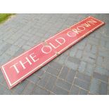 Enamelled sign - an enamelled pub sign advertising The Old Crown,