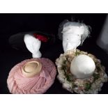 Vintage Clothing - Hats - four very good quality occasional wear hats to include Dorothy Barton,
