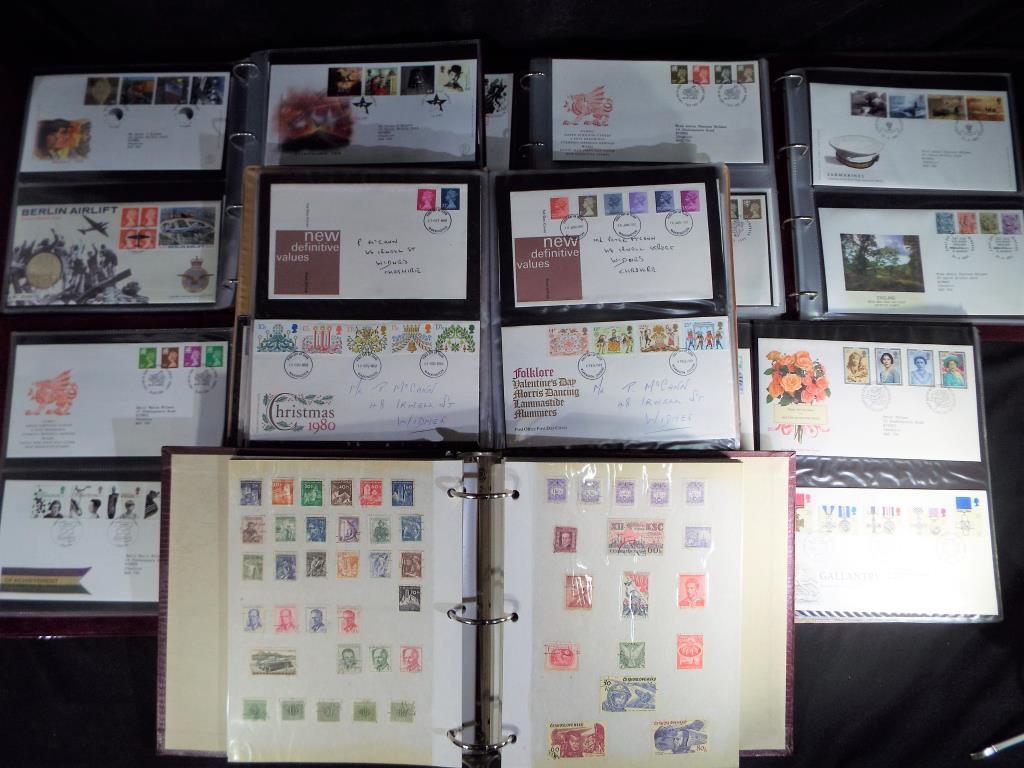 Philately - six stamp albums / books containing a quantity of first day covers from the 1980's and