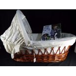 Unused Retail Stock - a wicker Moses basket,