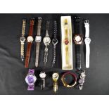 A collection of thirteen wristwatches