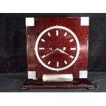 Art Deco - An Art Deco Bakelite mantel clock with Sangamo movement marked No 5,