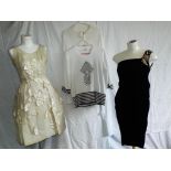 Vintage Clothing - a FABER jumper, an evening dress approximate length 95 cm,
