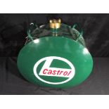 A Castrol petrol can.