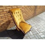 A good quality upholstered bedroom chair.