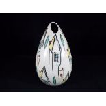 Beswick - a 1950s Albert Hallam design ovoid from vase, shape 1389 in the House pattern,