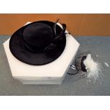 Designer Clothing - Peter Bettley - very good quality Peter Bettley occasional hat with sash,