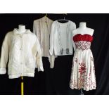 Vintage Clothing - a good quality button front jacket with micro beaded detailing,