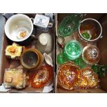 A mixed lot of ceramics and glassware, contained in two boxes.