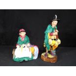 Royal Doulton - two Royal Doulton figurines comprising The Mask Seller #HN2103 and Silks and