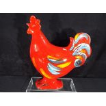 A large Anita Harris cockerel, signed, approximate height 33 cm.