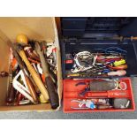 A tool box and a quantity of various hand tools [2].