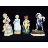 Royal Worcester - four Royal Worcester figurines, comprising #3456 June,