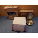 A mixed lot to include a boxed Alba Cadet record player,