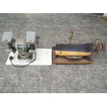 A vintage Stanley mitre box number 346 and a Stanley bench grinder type BG6 model A [2], £50 - £80.