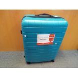 A Travel Gear large moulded suitcase on wheels, 4.