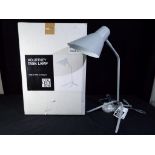 Unused Retail Stock - a Home Collection Kourtney Task modern table lamp, grey coloured,