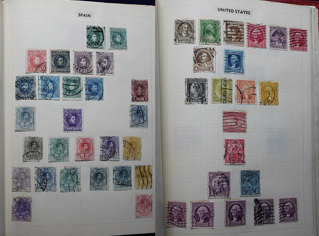 Worldwide Stamps - a collection of Worldwide stamps including USA, Latin America, Spain, Syria,