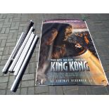 Seven large advertising posters to include King Kong,