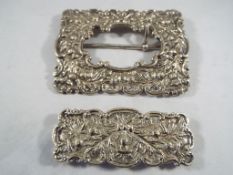 A Scottish silver plate kilt belt buckle